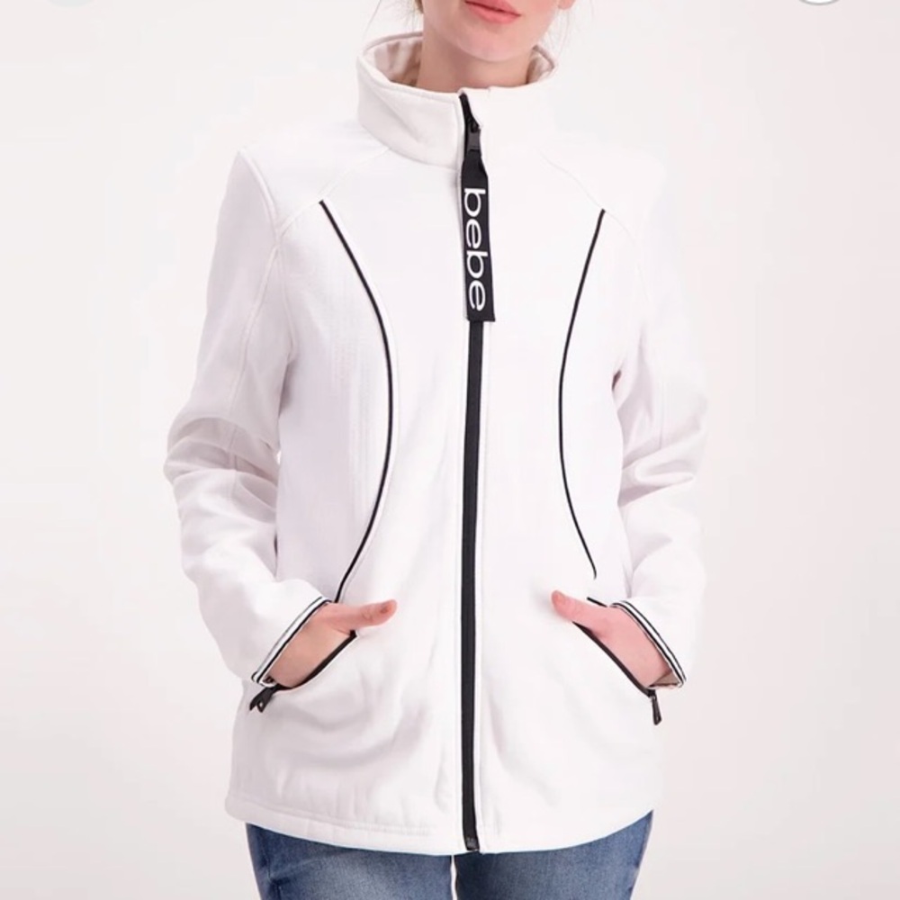 BEBE SPORT Women Long Softshell Coat, White | S